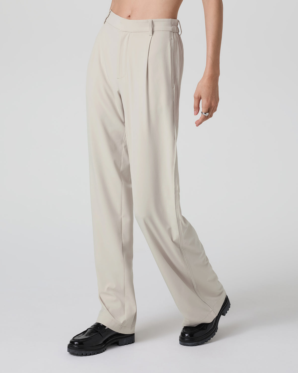 Villa Trouser-Long Mushroom Tailored Pants - Vuori Clothing