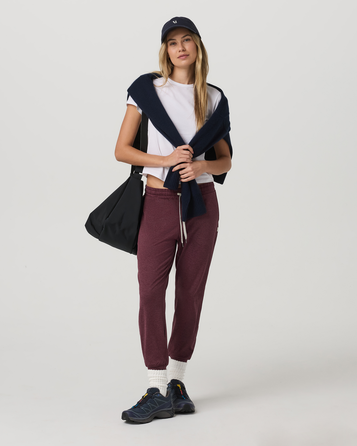 Performance Jogger - Long Women's Fig Heather Joggers - Vuori Clothing