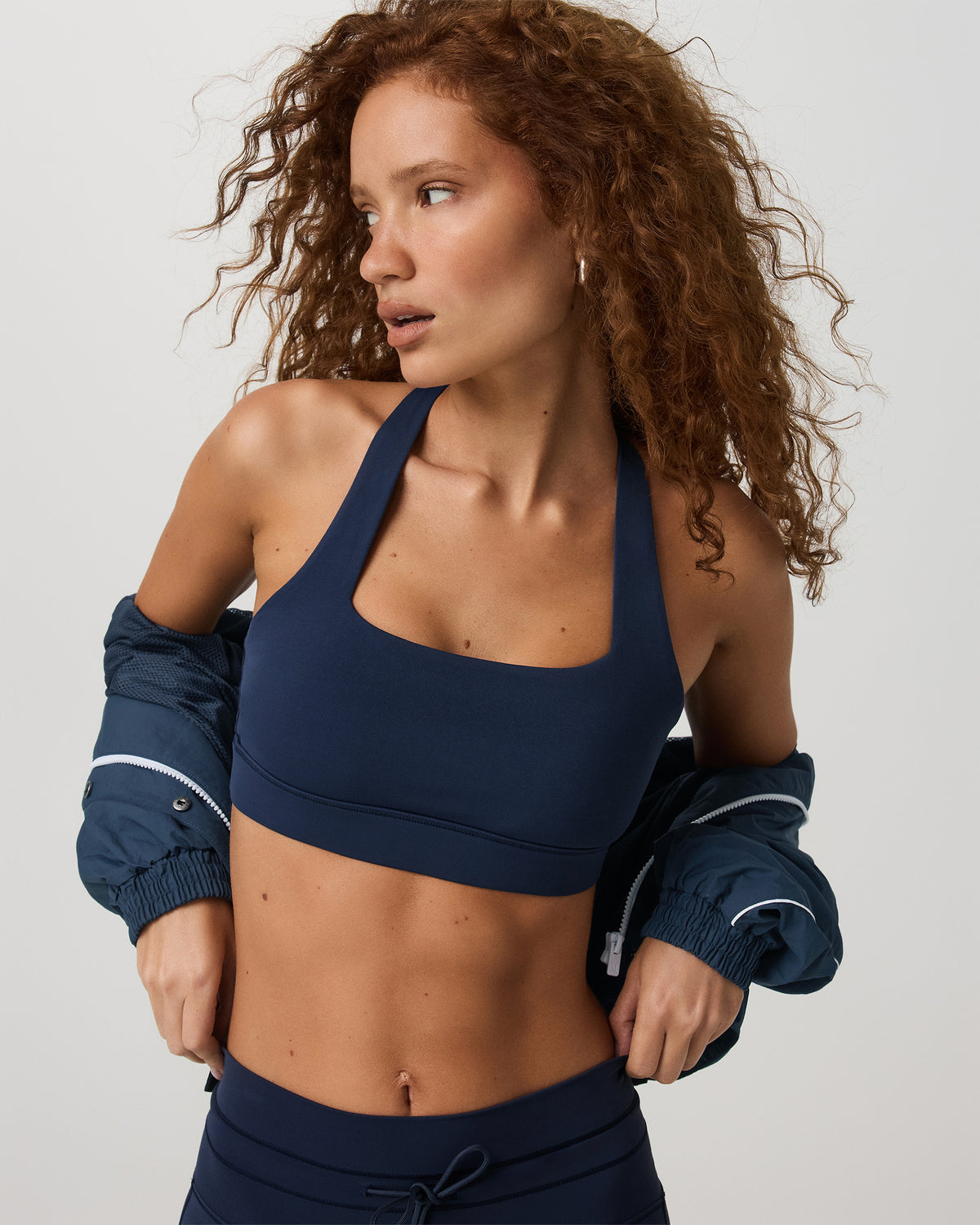 Daily Form Bra Women's Blue Coast Racerback Sports Bra - Vuori Clothing
