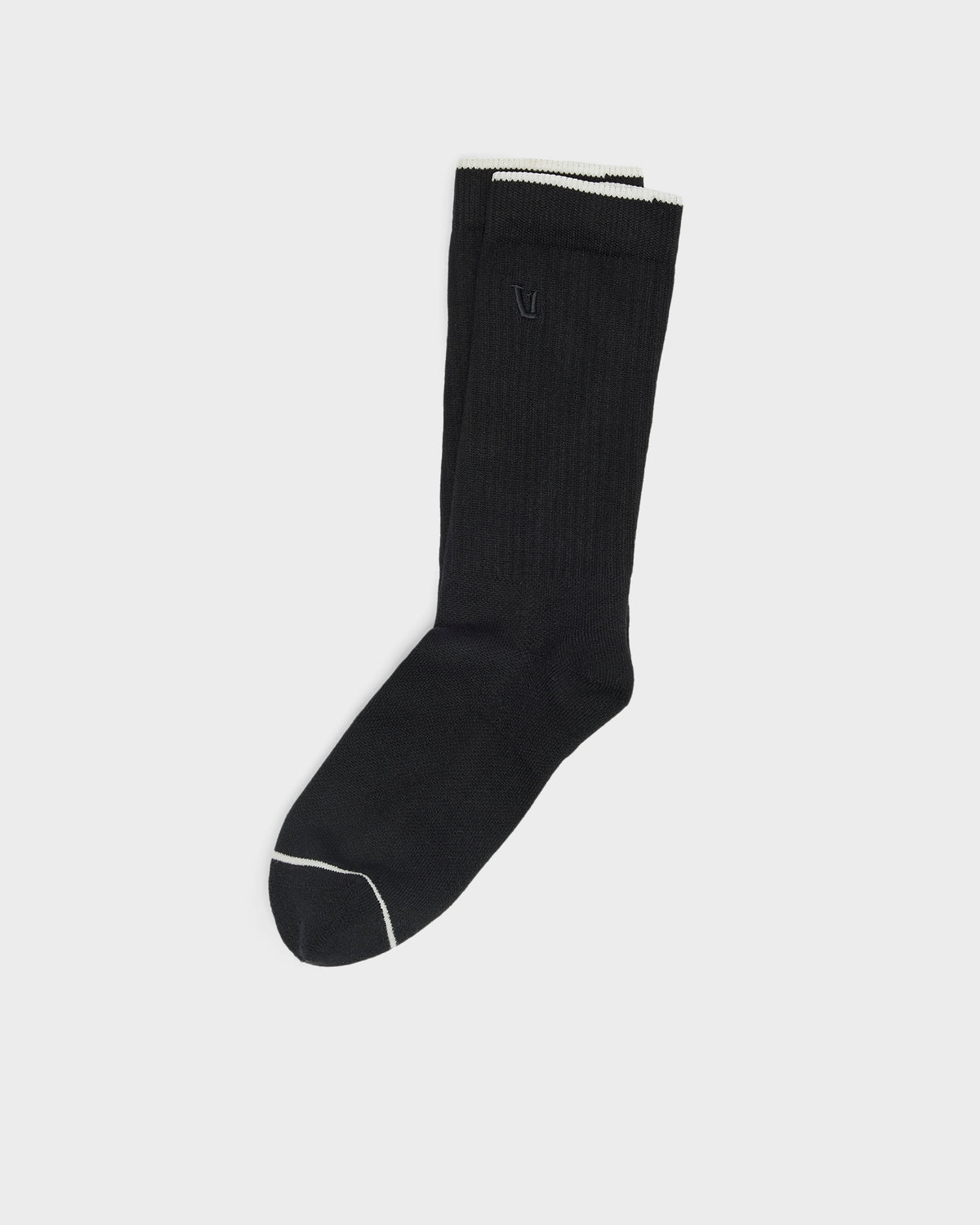 V1 Crew Sock Black Crew Socks Clothing - Vuori Clothing