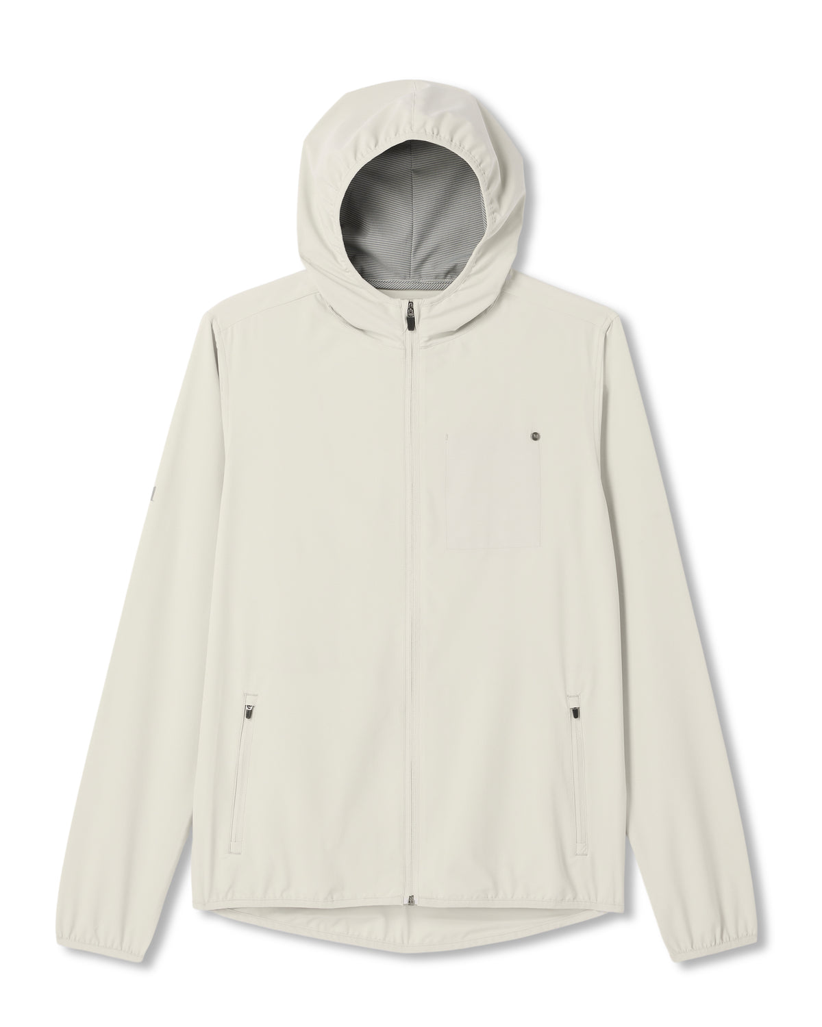 Outdoor Trainer Shell Men's Winter Grey Hooded Jacket - Vuori Clothing