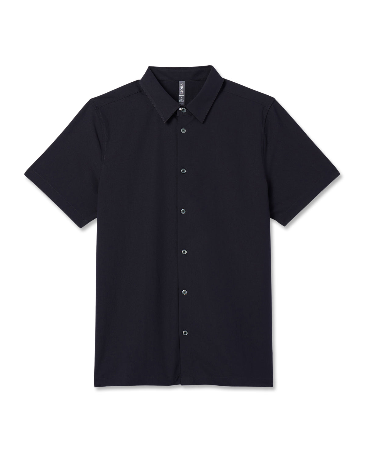 Short-Sleeve Manhattan Button Down Black - Vuori Clothing