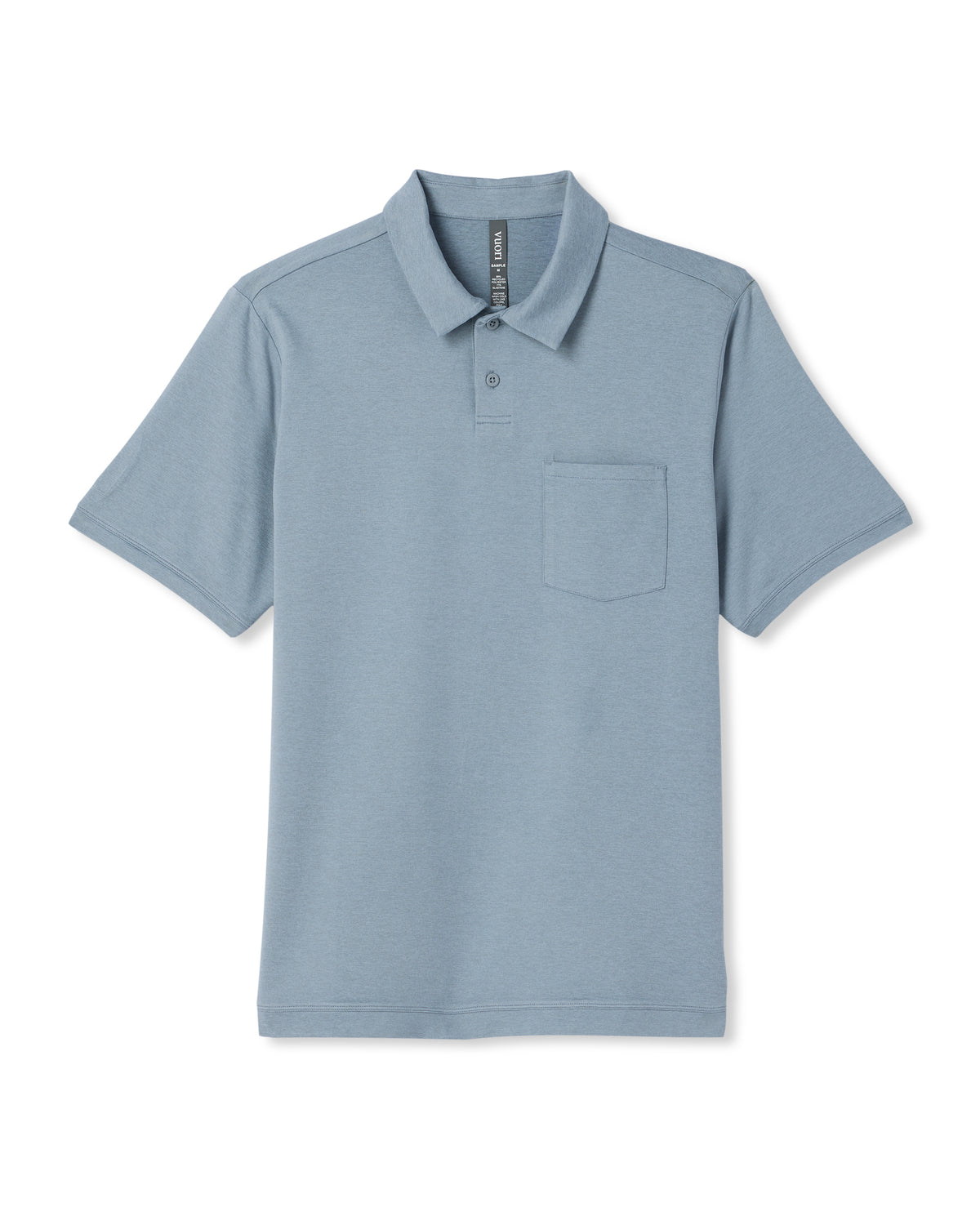Men's Short Sleeve Ponto Performance Polo Flint Heather - Vuori Clothing