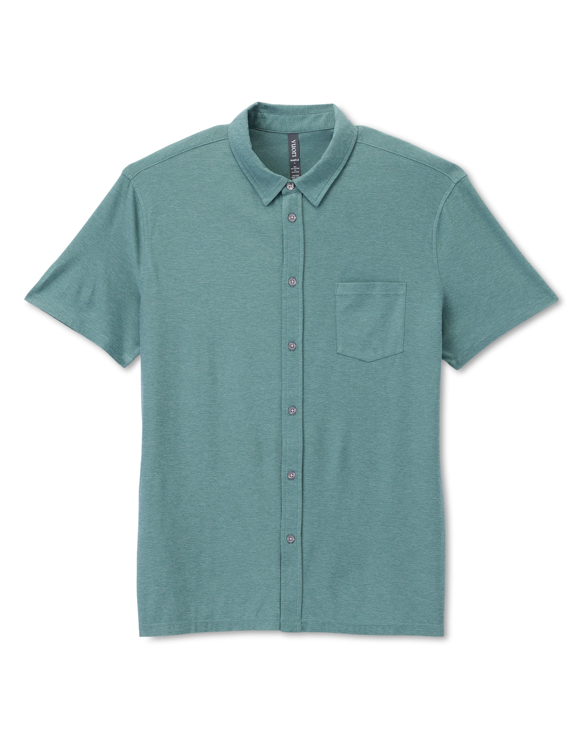 Short Sleeve Strato Button Down Bluegrass Heather - Vuori Clothing