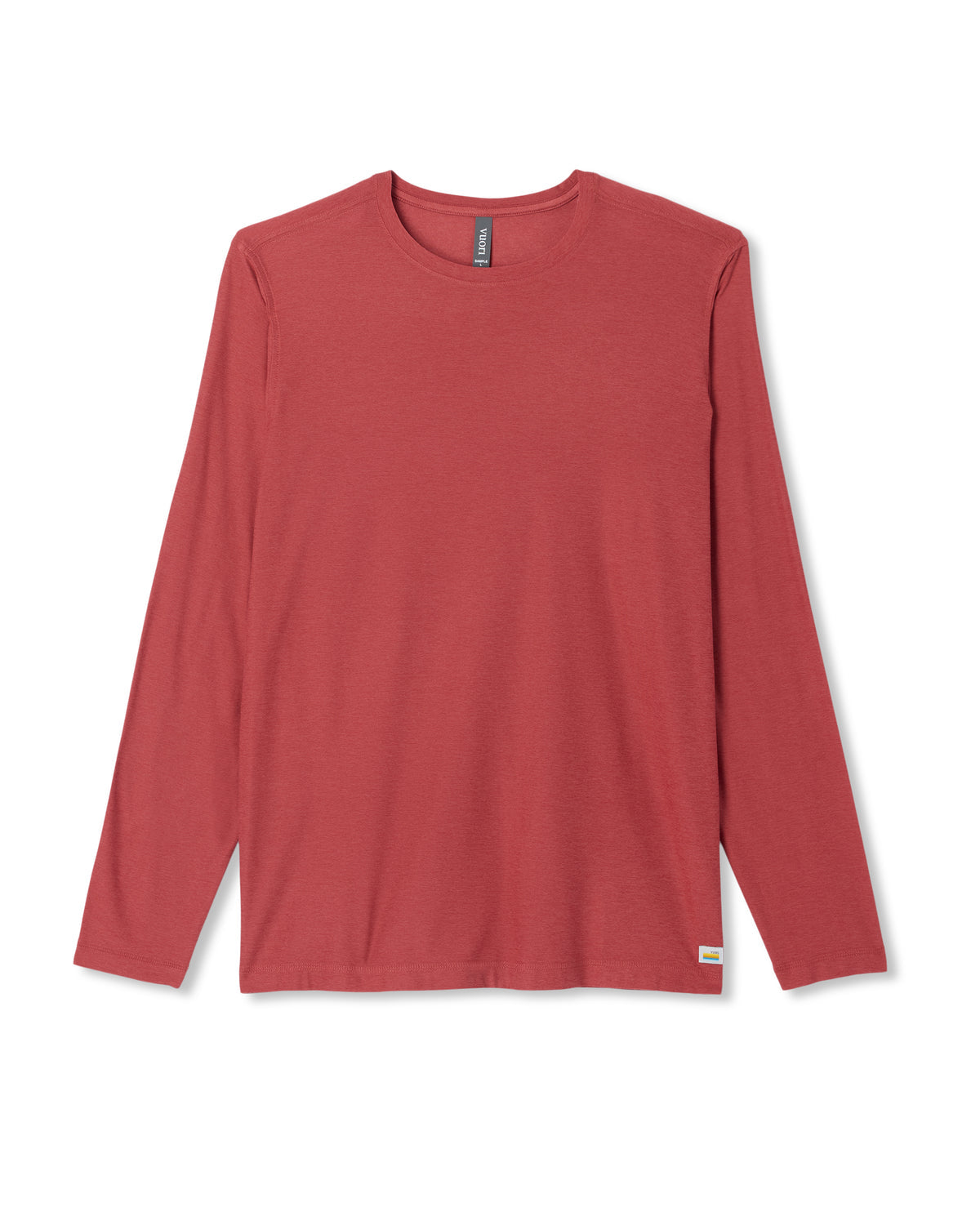 Long Sleeve Strato Tech Tee Fire Heather Workout Shirt - Vuori Clothing