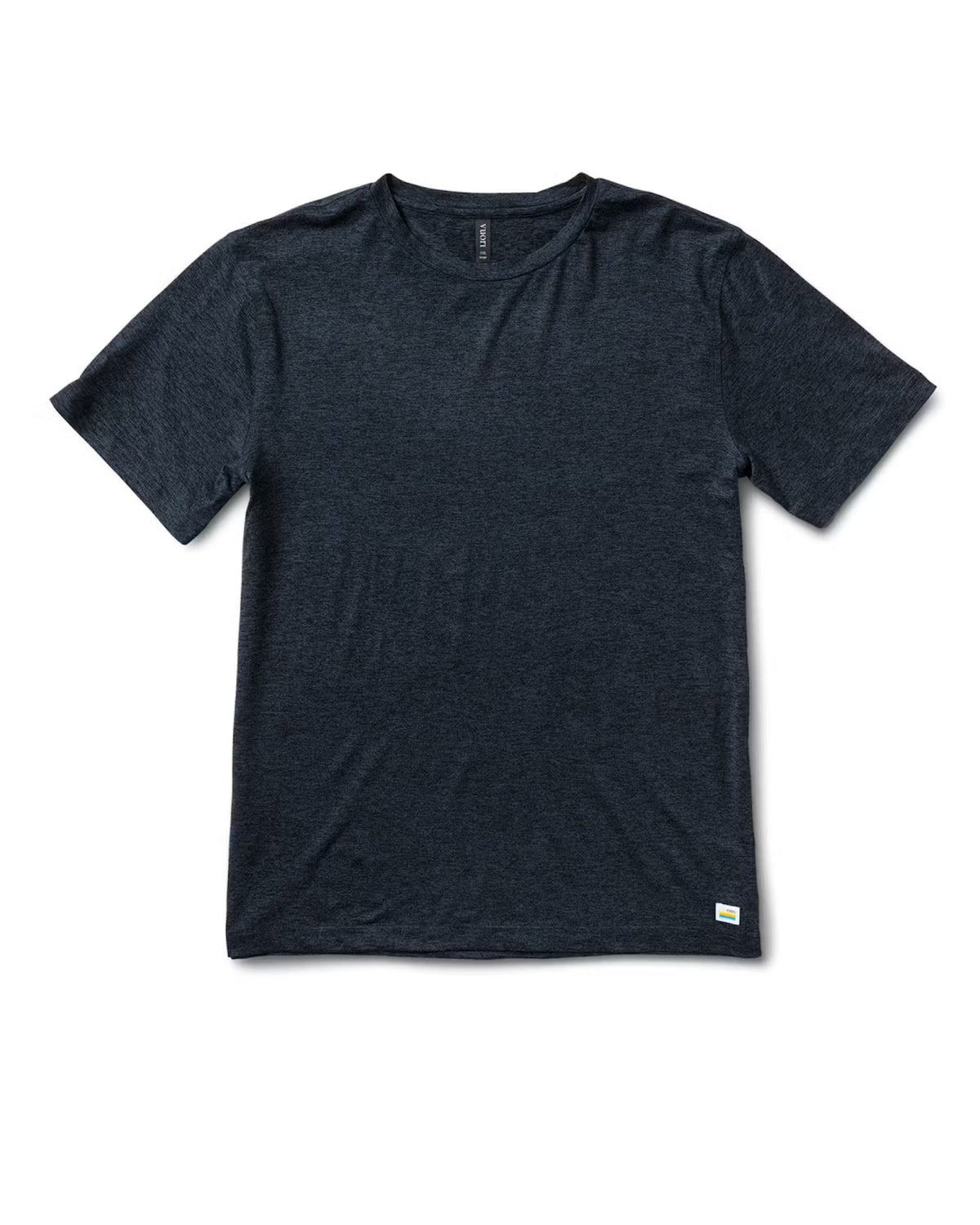Strato Tech Tee Men's Navy Heather Blue Tee - Vuori Clothing
