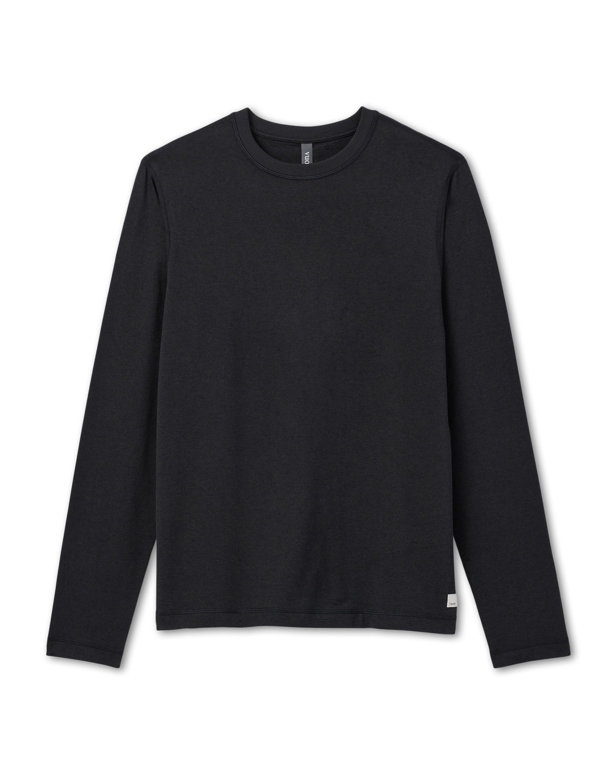 Long Sleeve Ponto Performance Tee Black Heather - Vuori Clothing