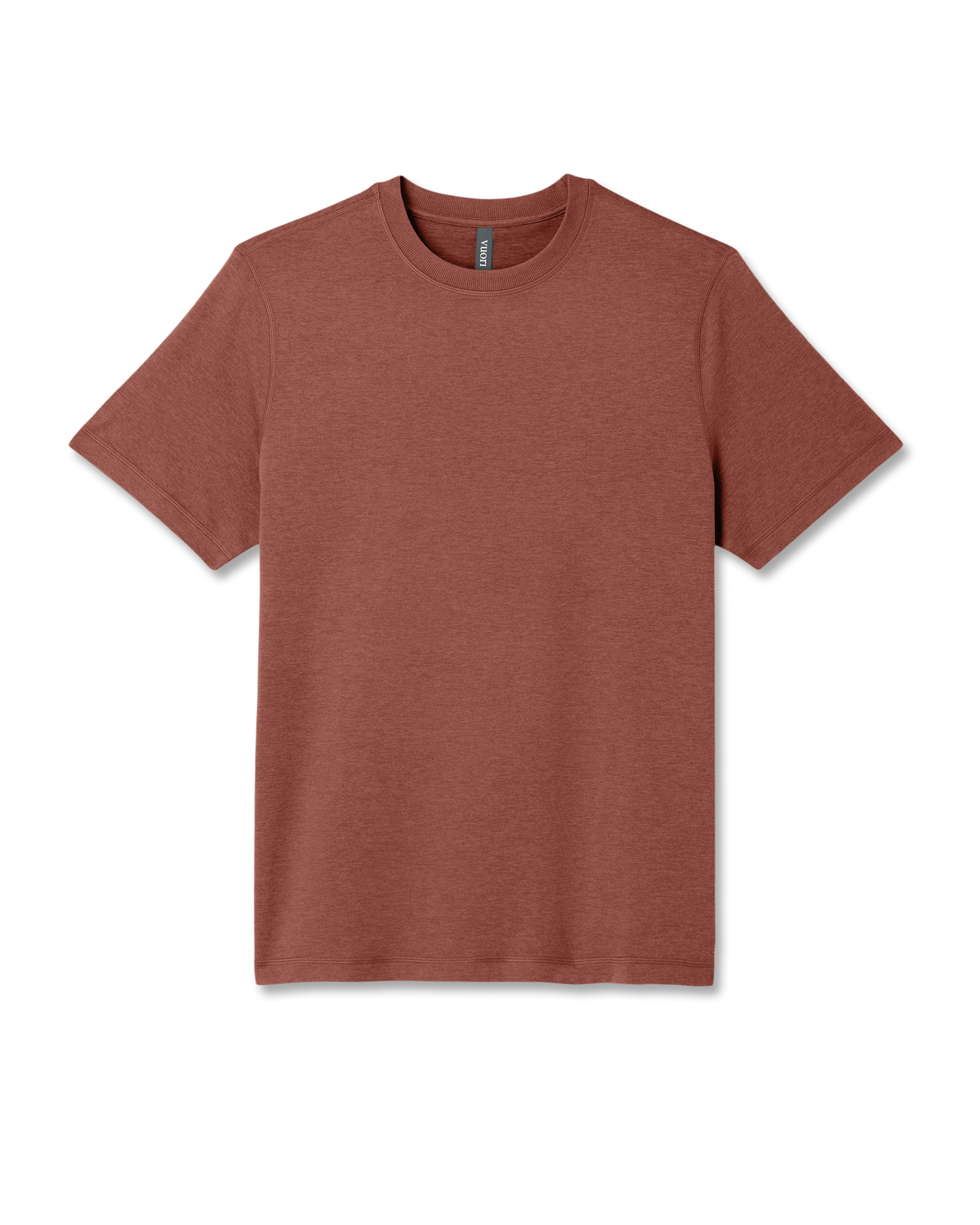Short Sleeve Ponto Performance Tee Firebrick Heather - Vuori Clothing
