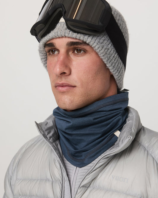 DreamKnit Neck Gaiter Azure Heather Gaiter - Vuori Clothing