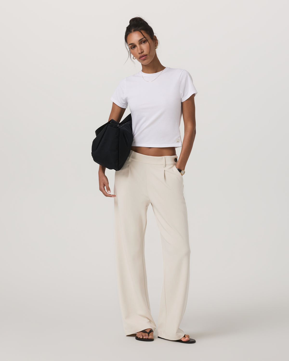 Maven Wideleg Pant Women's Bone Wideleg Pants - Vuori Clothing