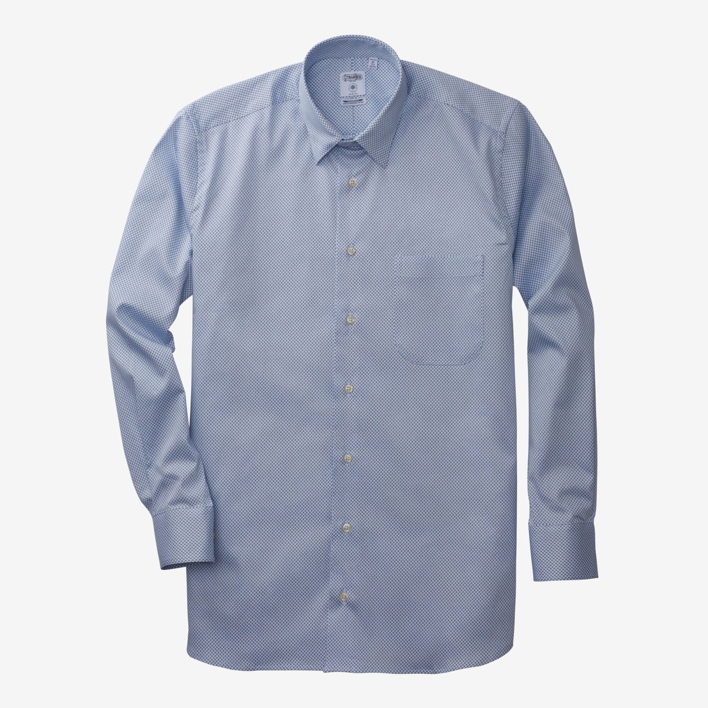 Micro Print Sport Shirt by Gitman Brothers - Light Blue