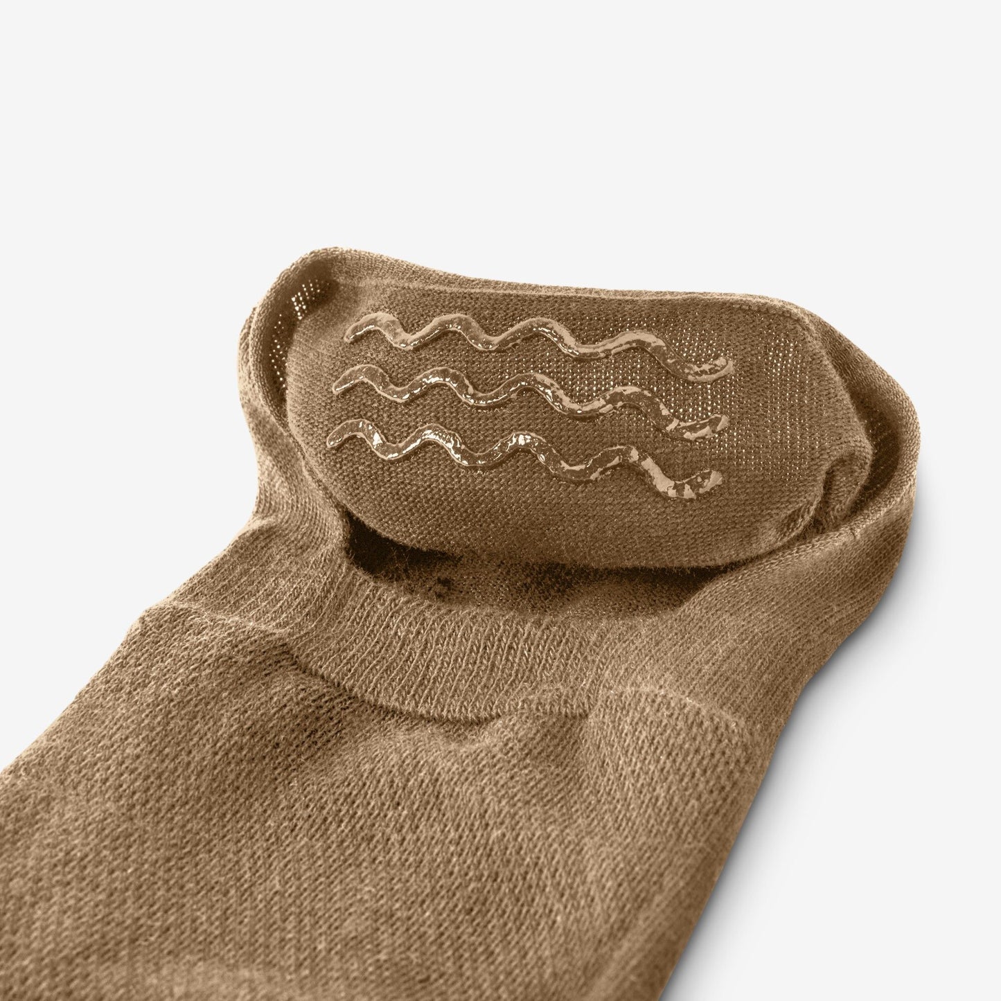 No Show Socks 2 Pair Pack - Black/Khaki