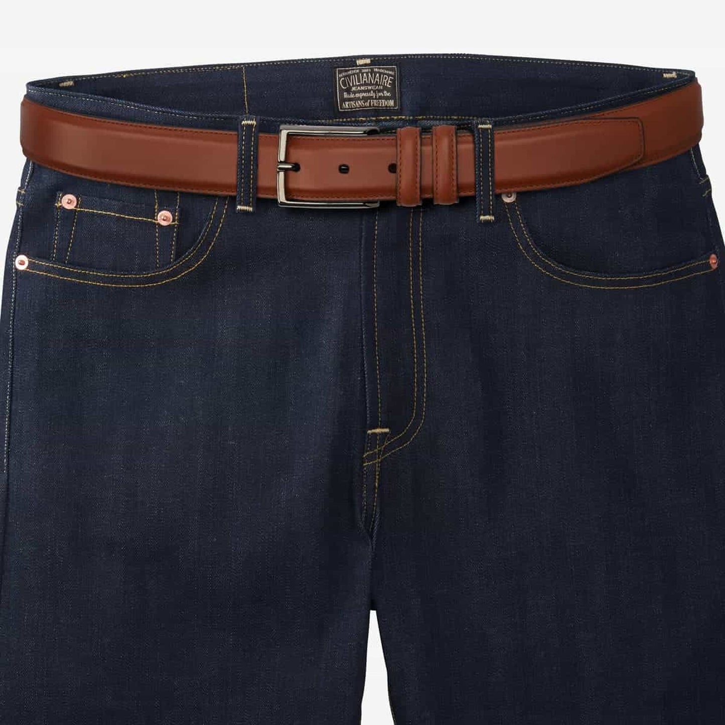 Chad Street Casual Belt - Walnut