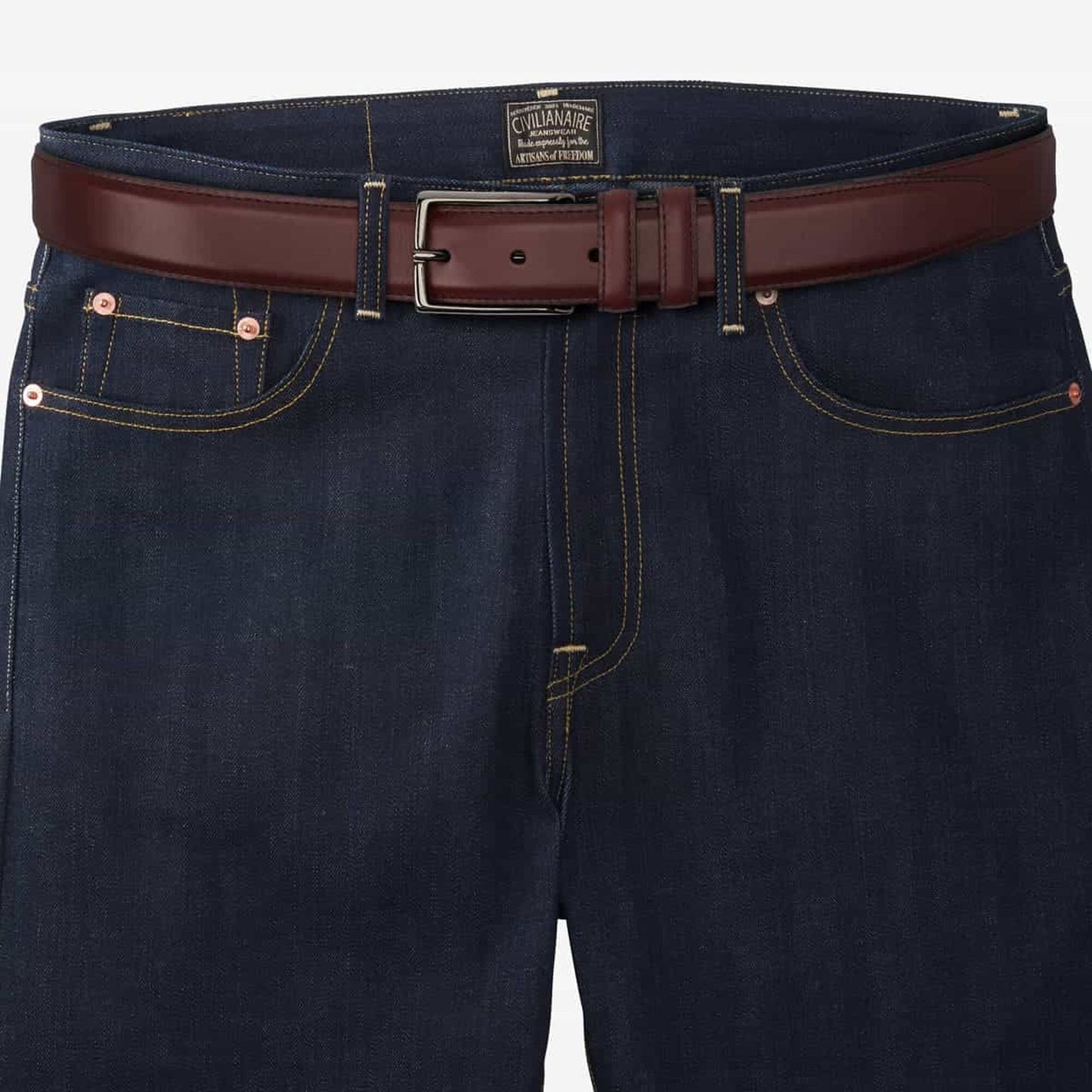Chad Street Casual Belt - Oxblood