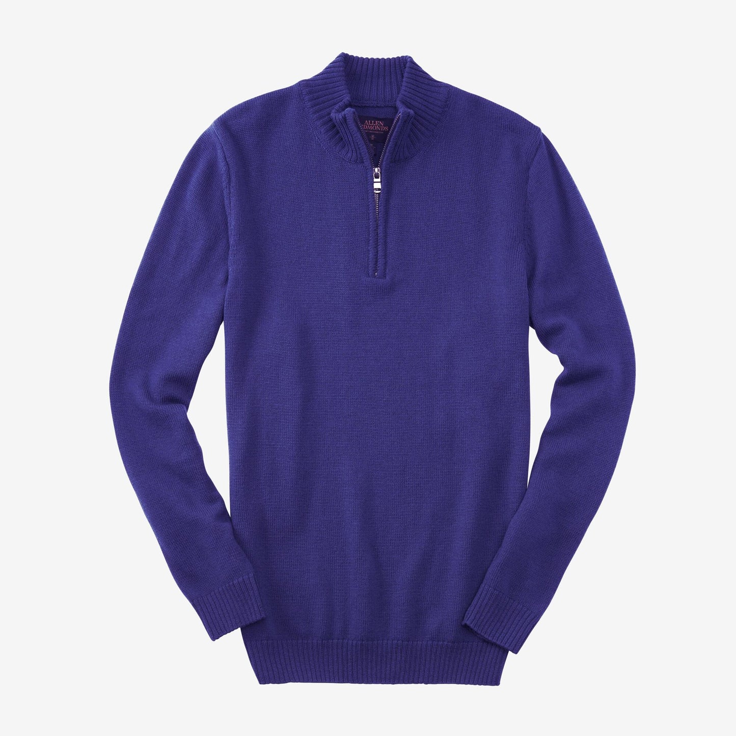 Carlton Merino Wool Half-Zip Sweater - Cobalt Blue