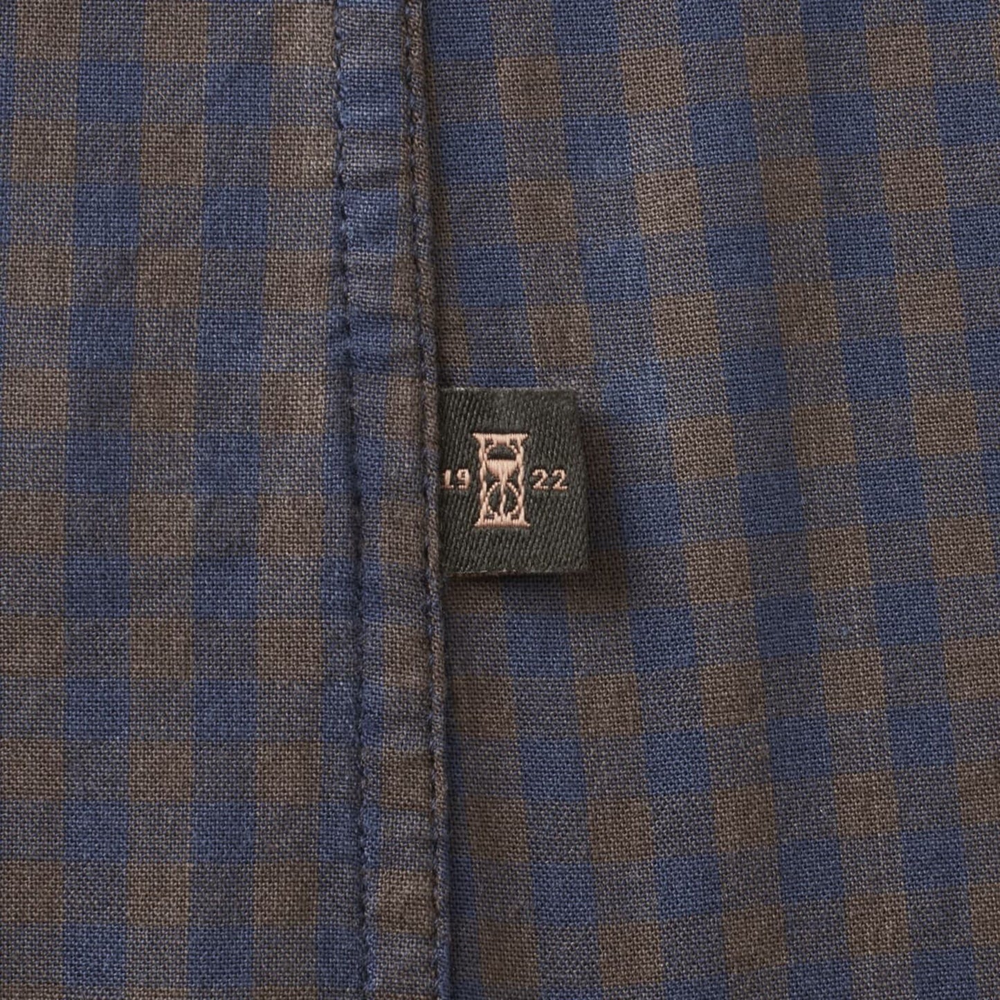 Gingham Cotton Sport Shirt - Blue