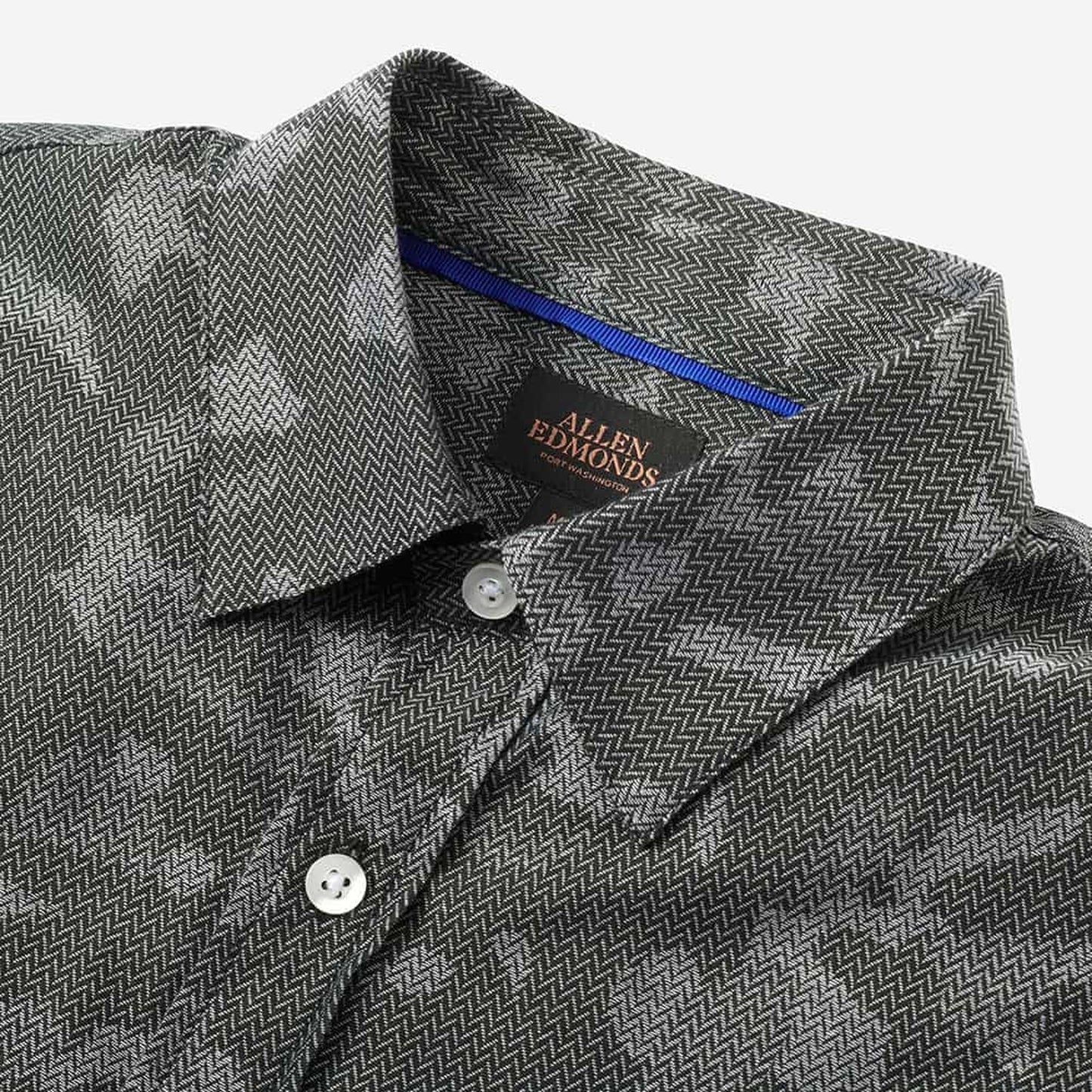 Herringbone Cotton Sport Shirt - Camo