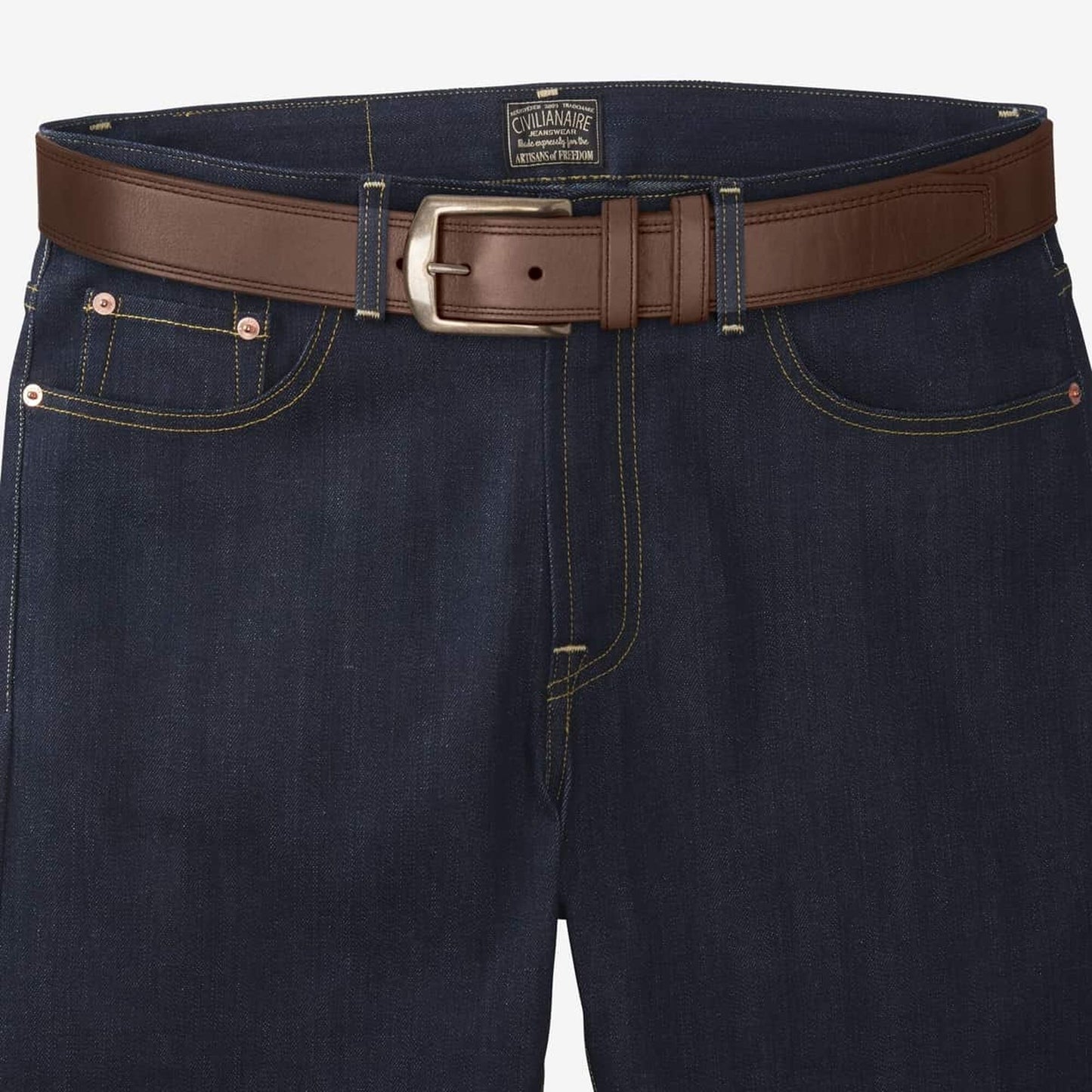 Ace Avenue Casual Belt - Tobacco Brown