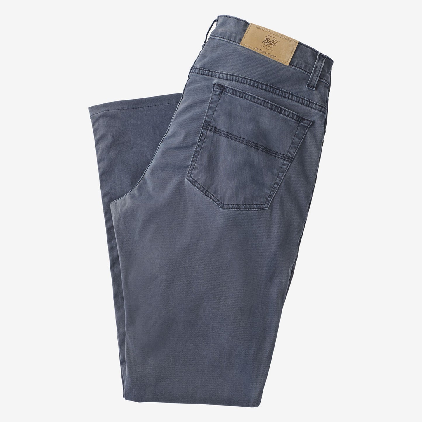 5 Pocket Straight Fit Pants - Navy