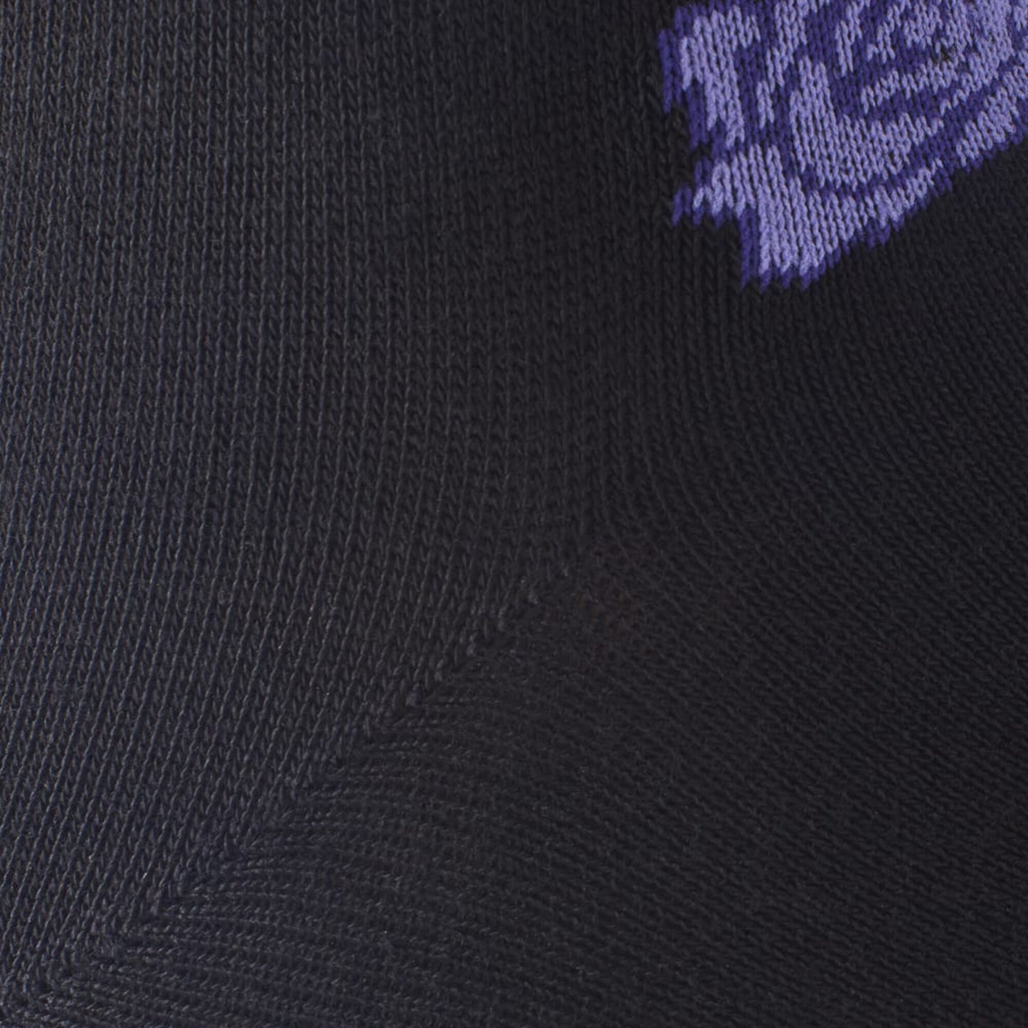Cotton Blend Pattern Dress Sock - Black Rose