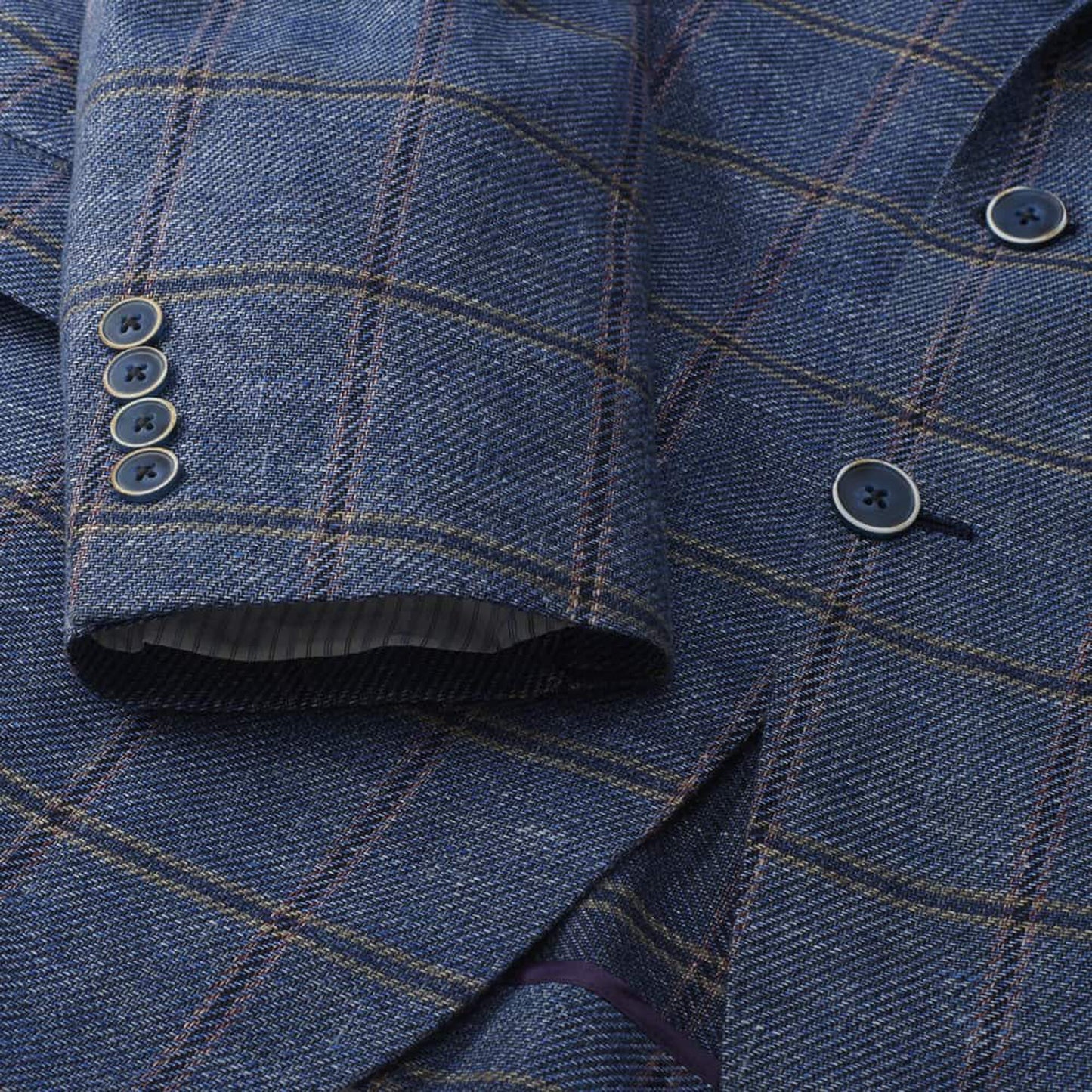 Windowpane Blazer - Light Blue