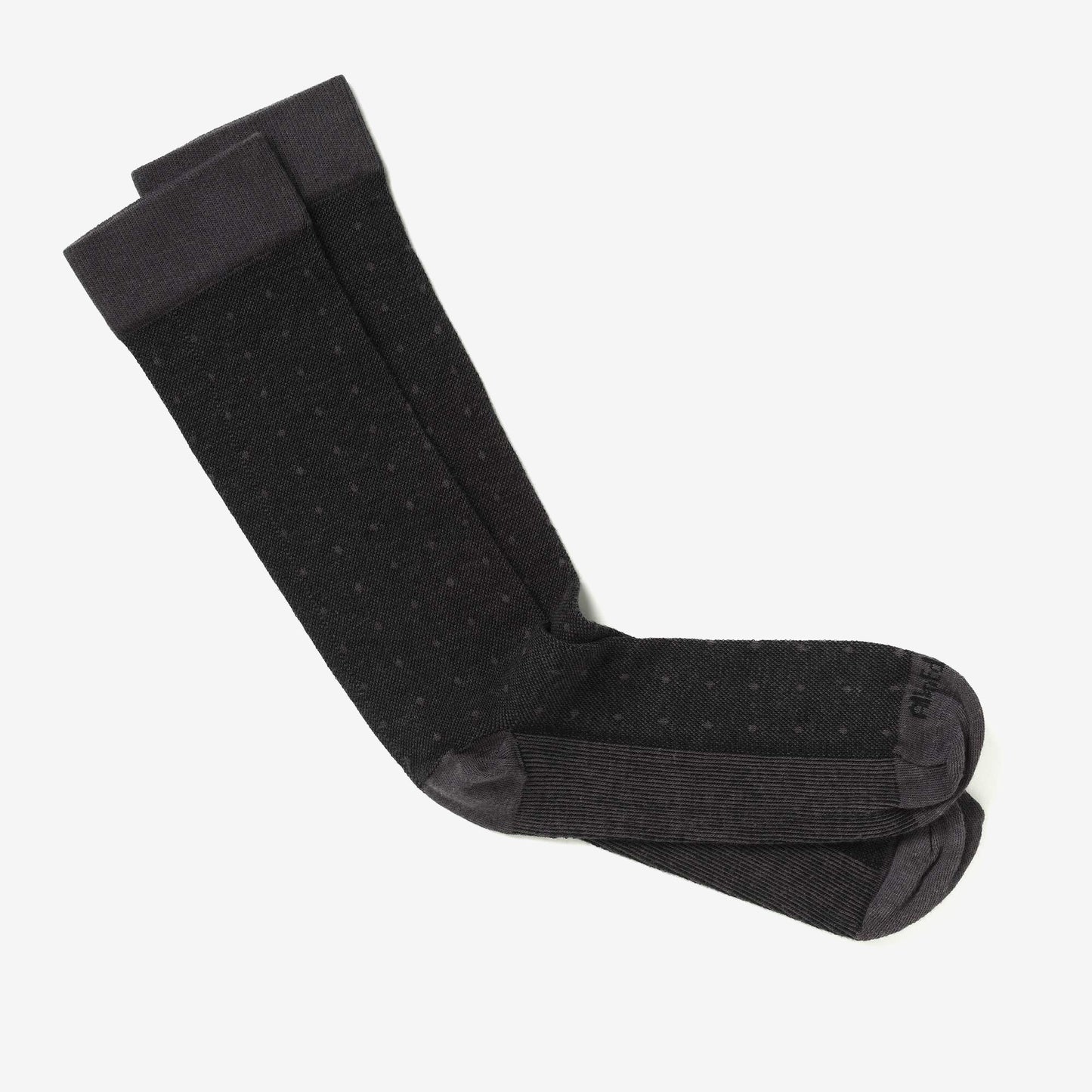 Polka Dot Dress Sock - J Grey and Black