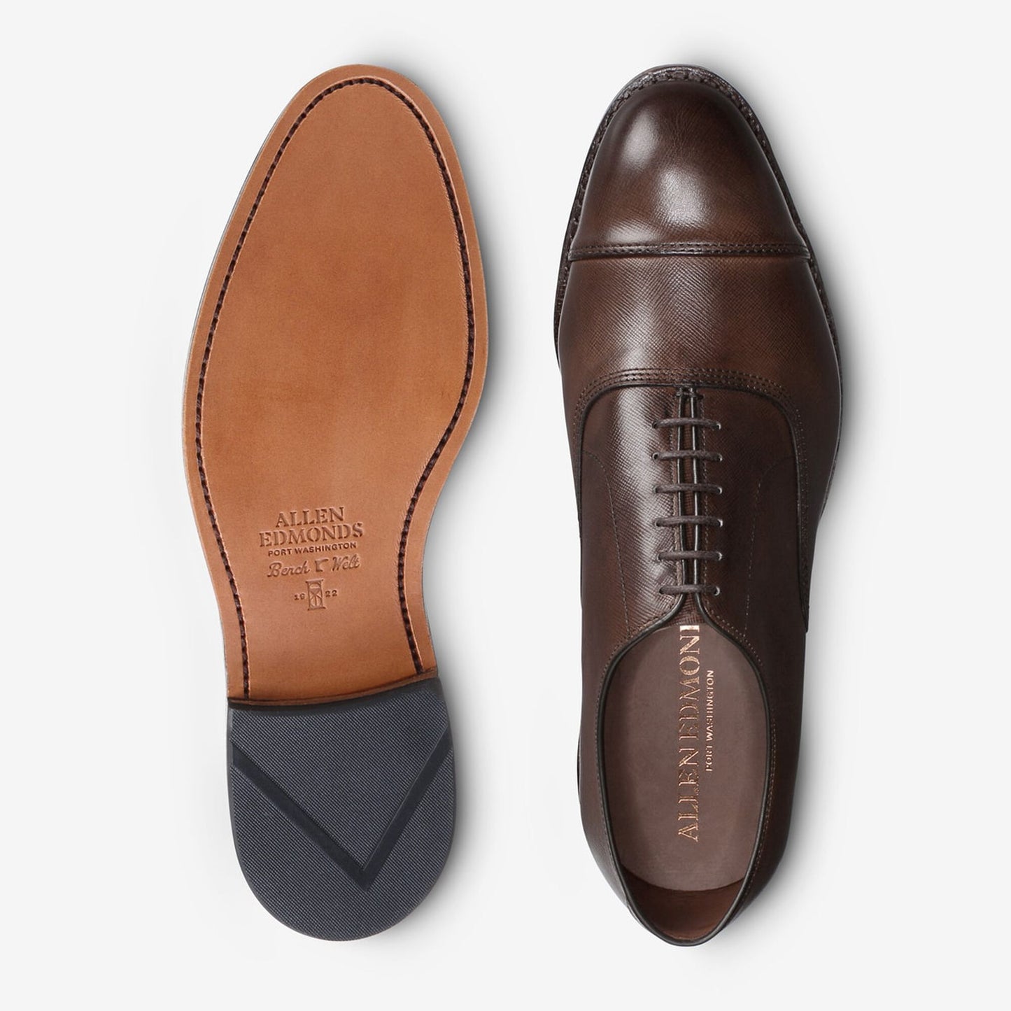 Park Avenue Cap-Toe Oxford - Brown Texture
