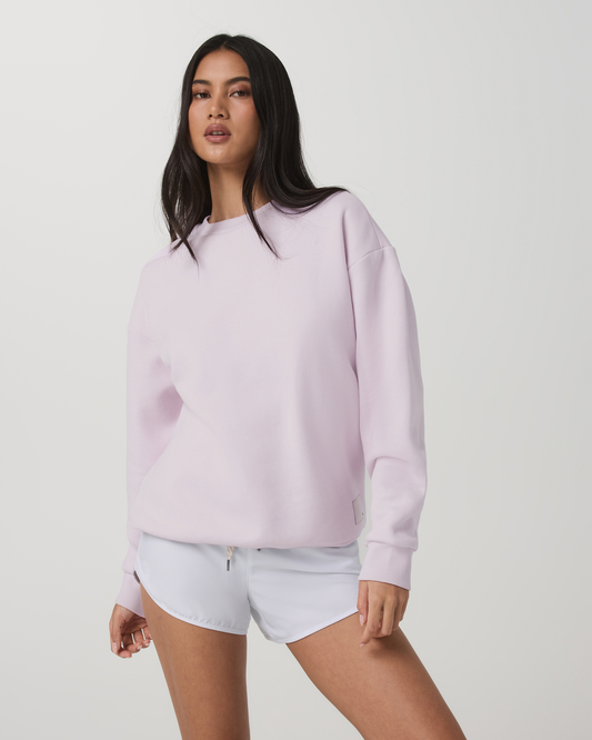 Restore Oversized Crew 2.0 Women's Lilac Breeze Sweatshirt - Vuori Clothing