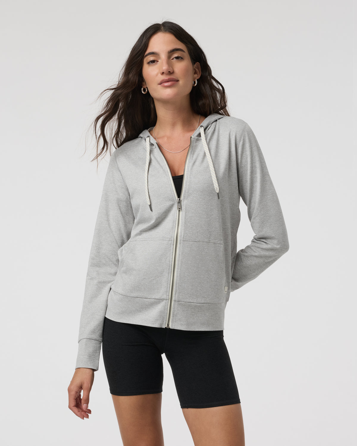 Halo Performance Hoodie 2.0 Light Pale Grey Hoodie - Vuori Clothing