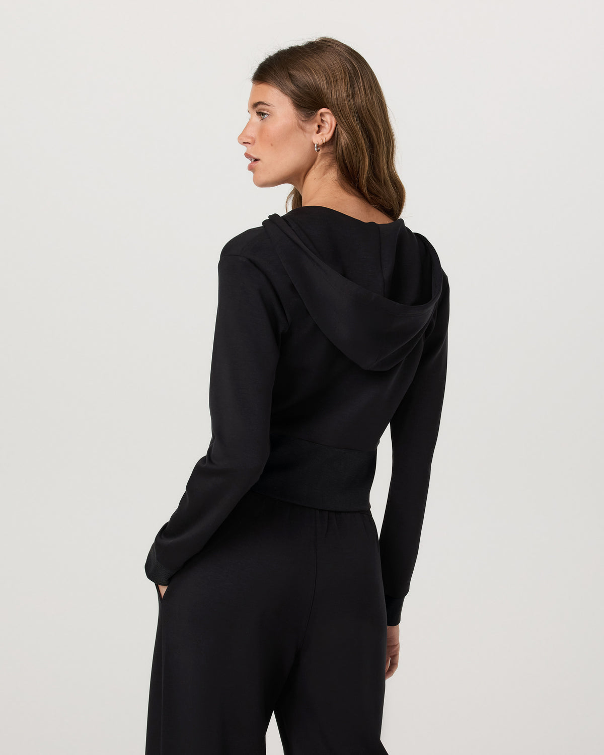 Compose Full Zip Hoodie Women's Black Zip-Up Jacket - Vuori Clothing