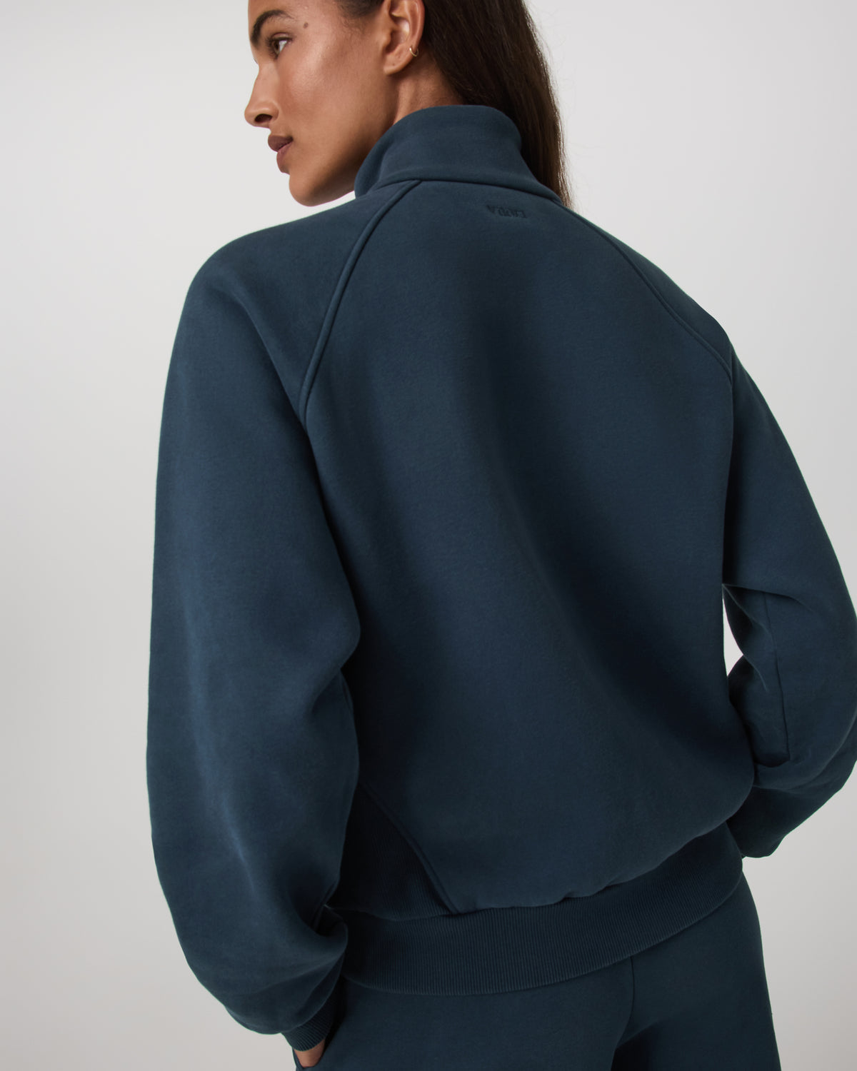 Restore Double Zip Sweatshirt Ocean Blue Full-Zip Fleece - Vuori Clothing