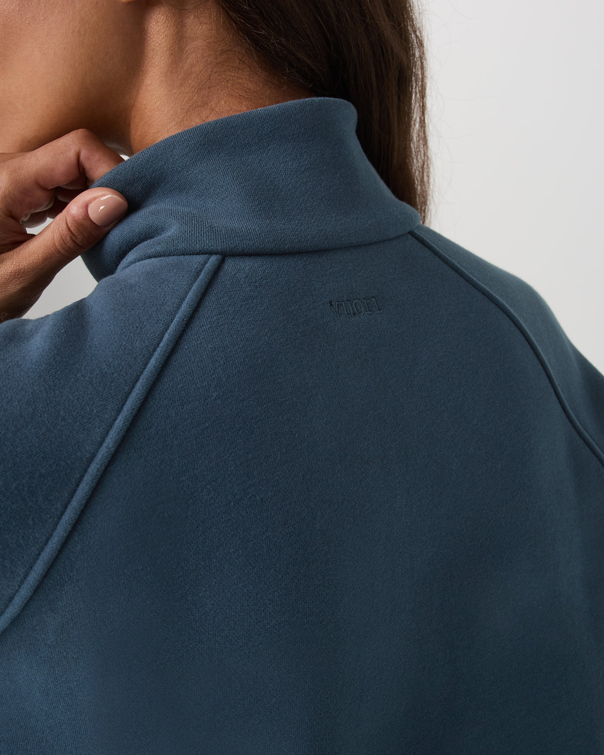 Restore Double Zip Sweatshirt Ocean Blue Full-Zip Fleece - Vuori Clothing