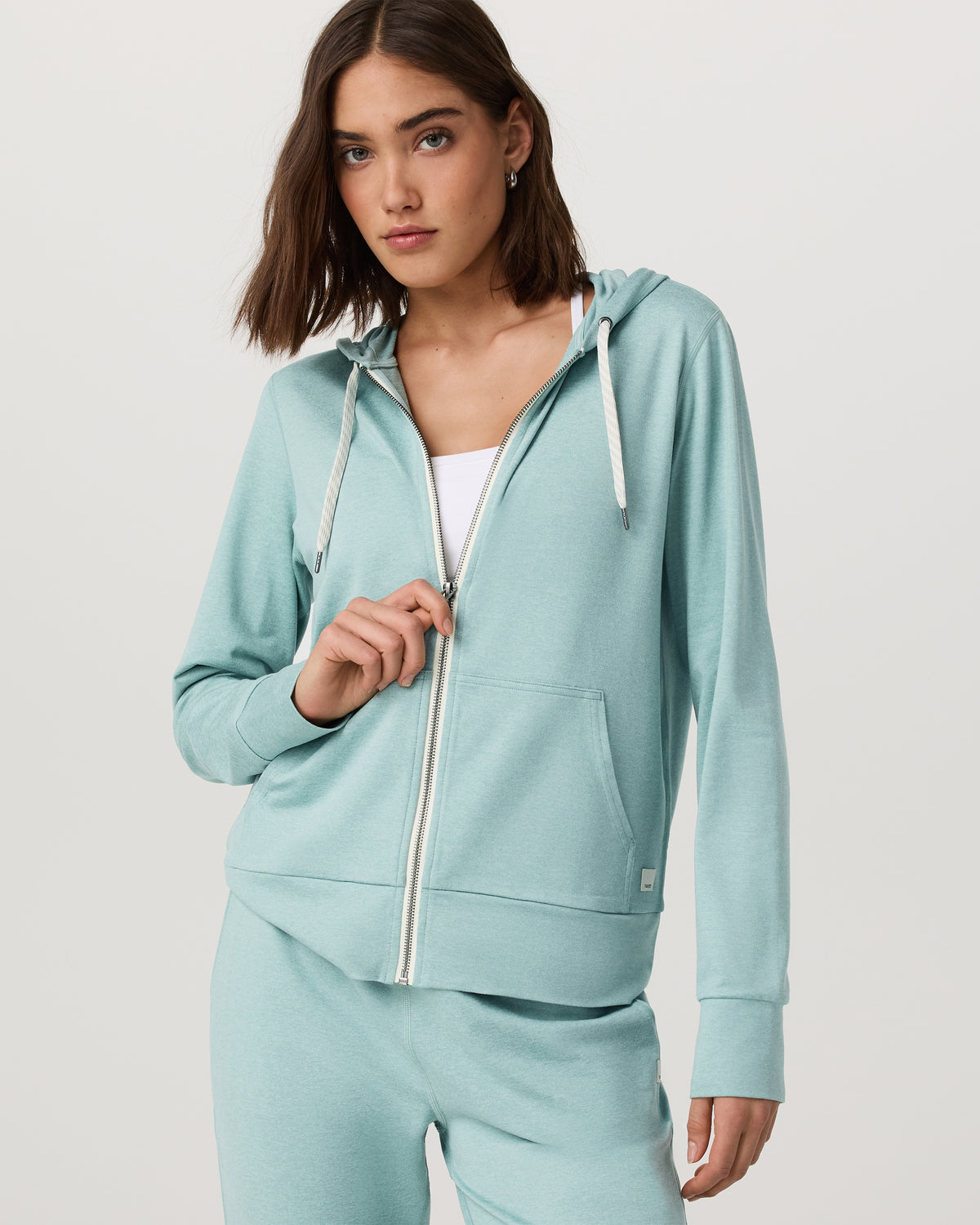 Halo Performance Hoodie 2.0 Sea Spray Heather - Vuori Clothing