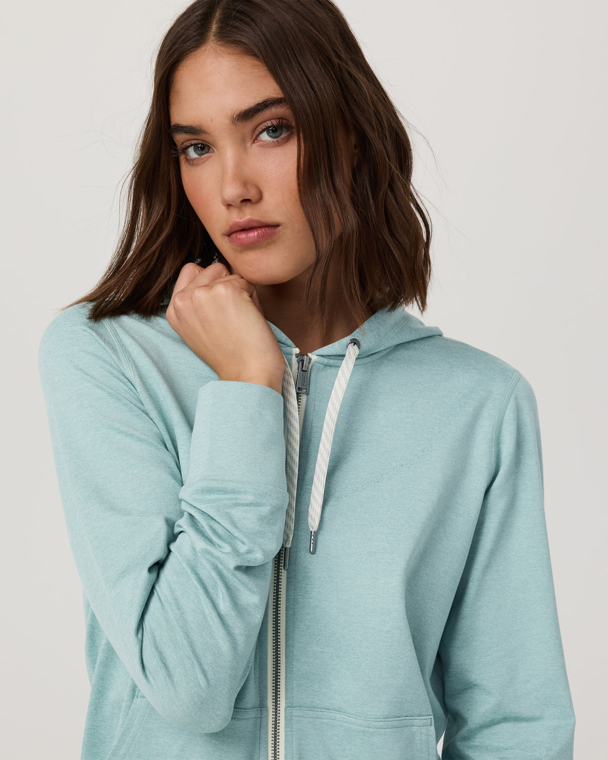 Halo Performance Hoodie 2.0 Sea Spray Heather - Vuori Clothing