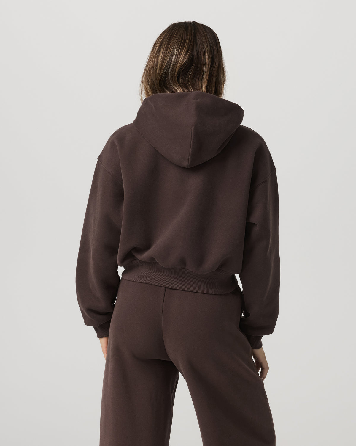 Restore Mini Full Zip Hoodie Women's Java Jacket - Vuori Clothing