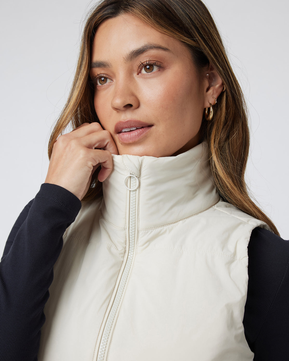 Canyon Insulated Vest Bone Lightweight Vest - Vuori Clothing