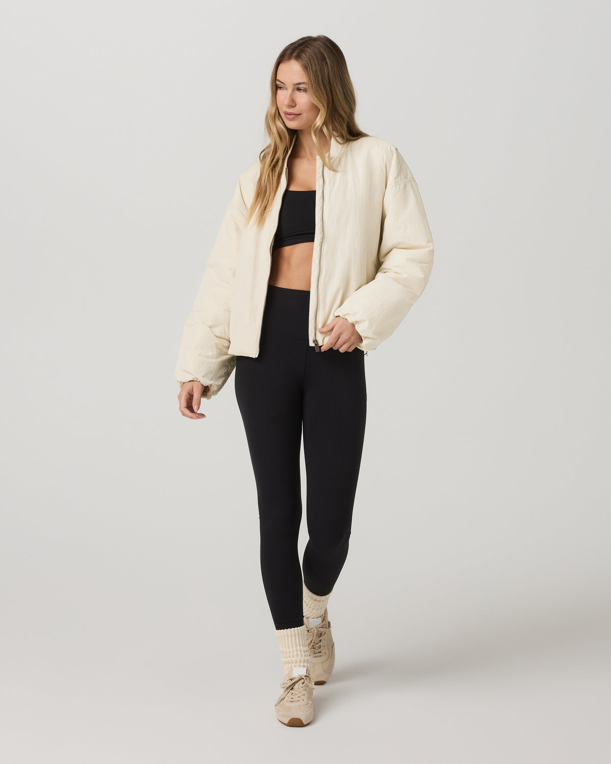 Lund Insulated Jacket Women's Bone Oversized Jacket - Vuori Clothing