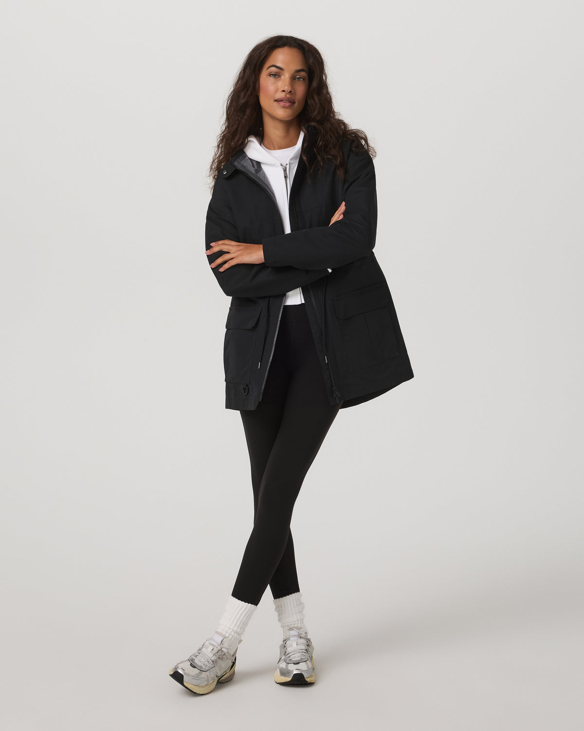 Pfeiffer Rain Jacket Black - Vuori Clothing