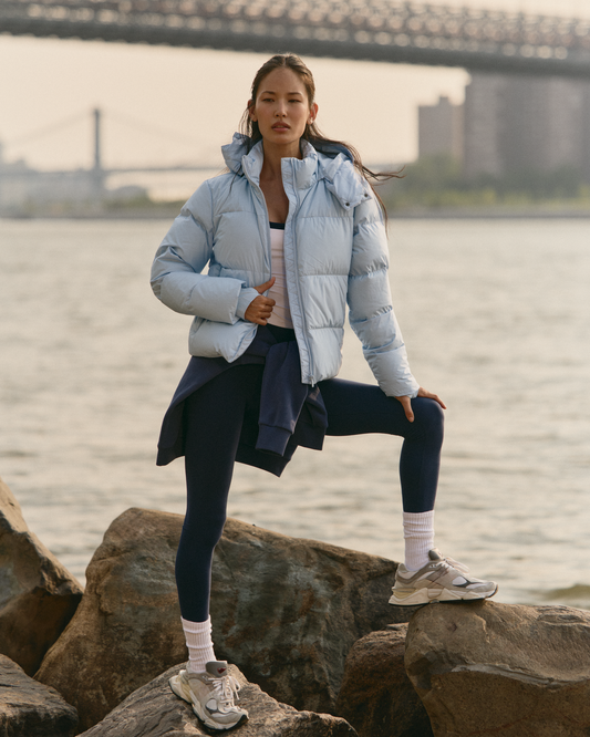 Alta Down Jacket Women's Crystal Blue Puffer Jacket - Vuori Clothing
