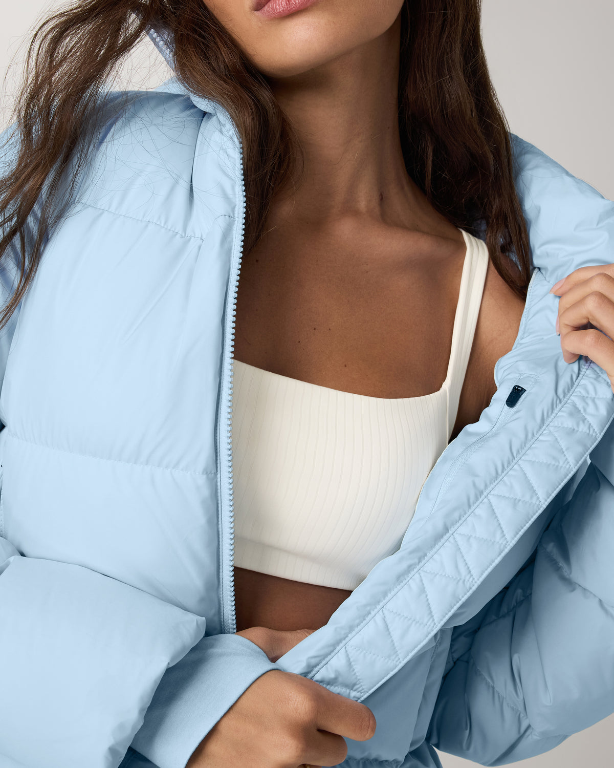 Alta Down Jacket Women's Crystal Blue Puffer Jacket - Vuori Clothing
