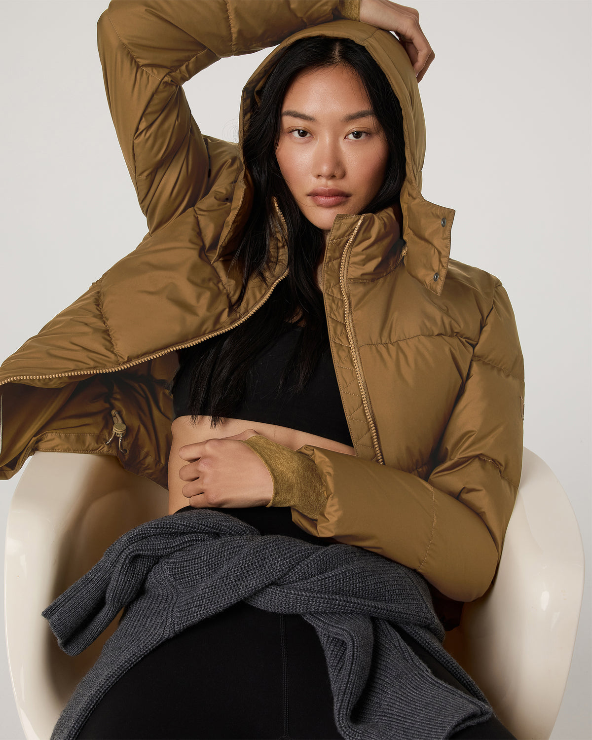 Alta Down Jacket Women's Puffer Jacket in Rum - Vuori Clothing