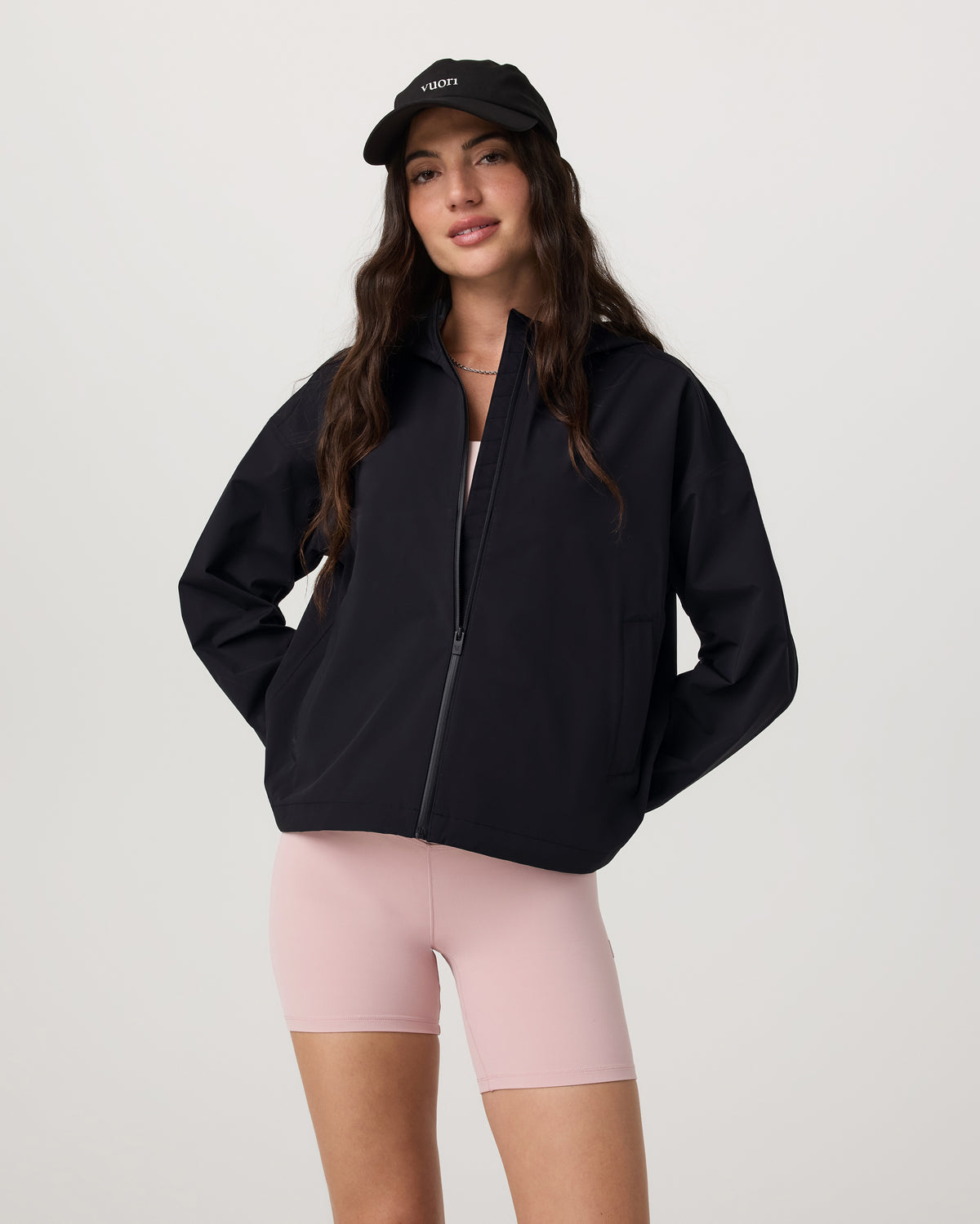 Nomadic Packable Rain Shell Women's Black Jacket - Vuori Clothing