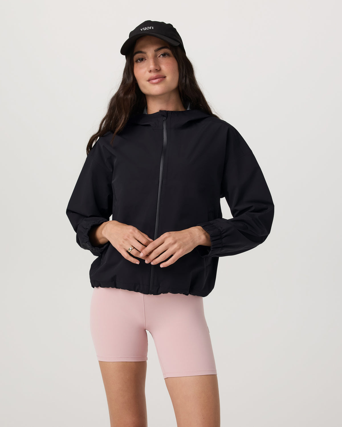 Nomadic Packable Rain Shell Women's Black Jacket - Vuori Clothing