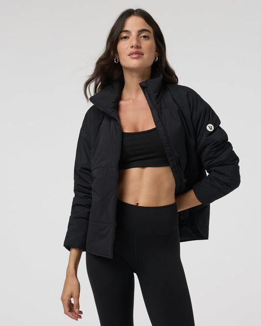 Canyon Insulated Jacket Black Lightweight Jacket - Vuori Clothing