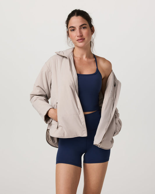 Canyon Insulated Jacket Women's Pumice Full-Zip Jacket - Vuori Clothing