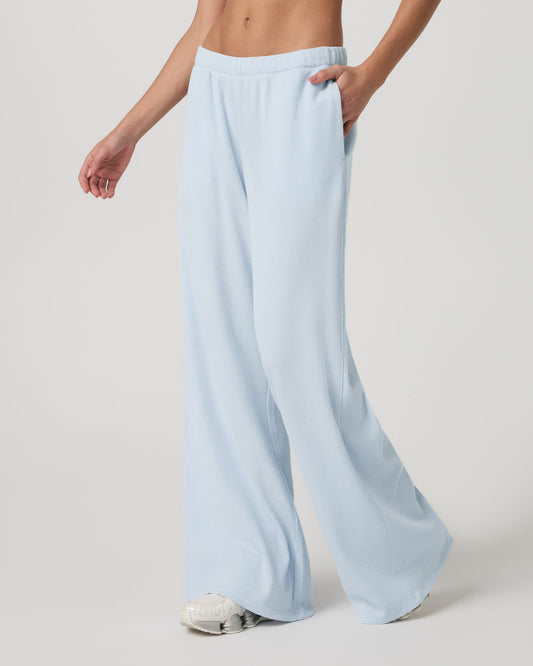 Waffle Wideleg Pant Women's Soft Sky Waffle Knit Pants - Vuori Clothing