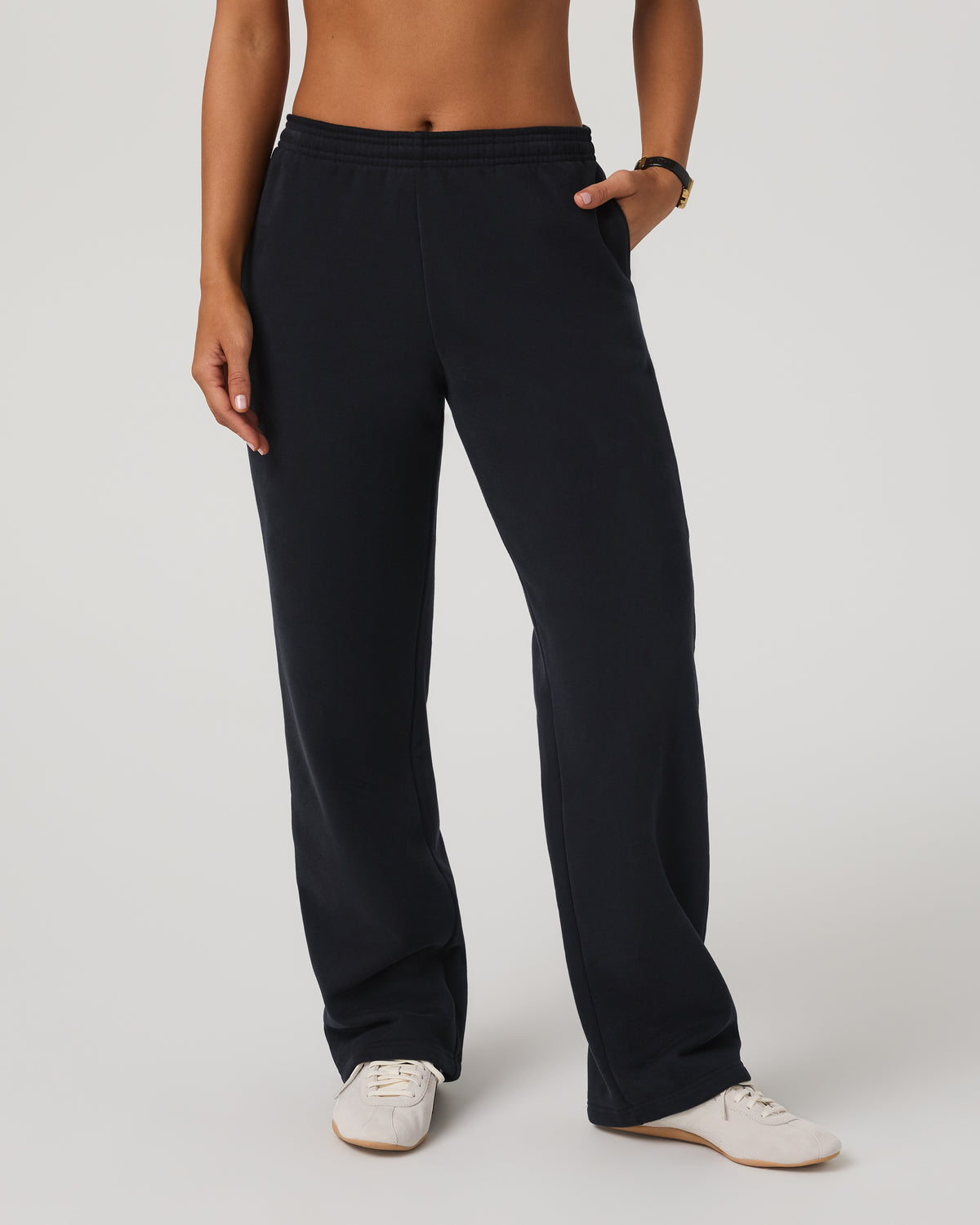 Women's Restore Straight Leg Sweatpant Washed Black - Vuori Clothing