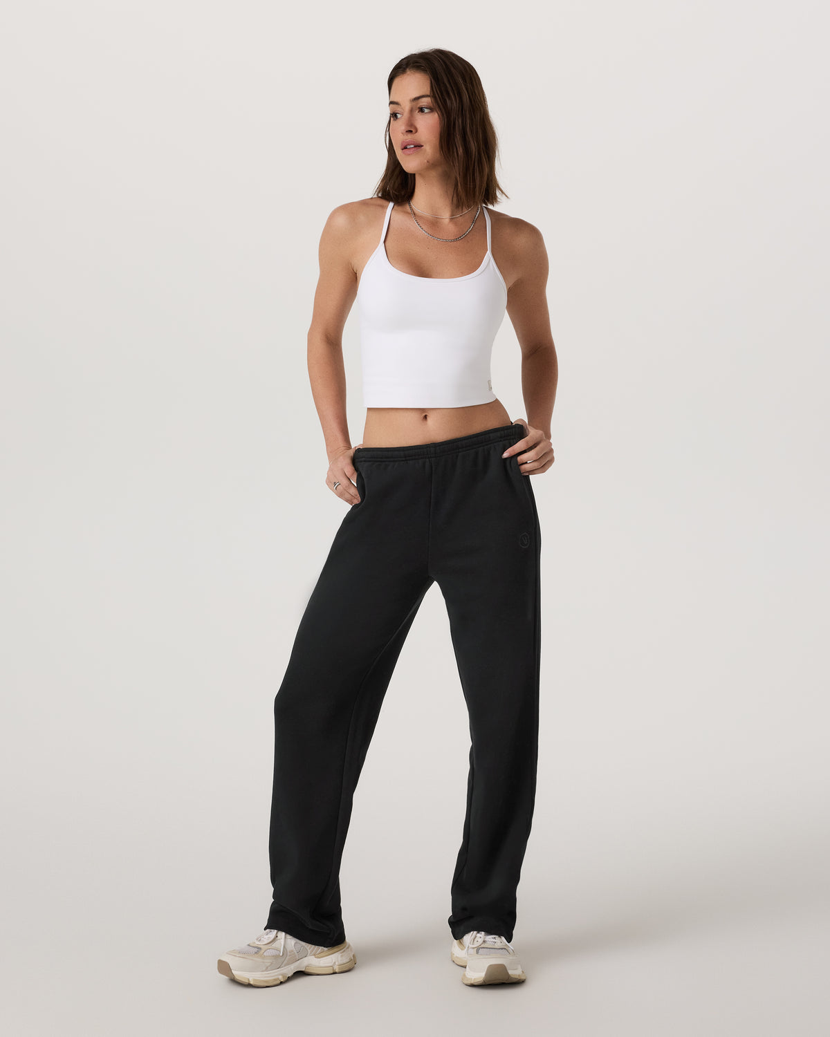 Sedona Straight Leg Sweatpant - Long Women's Black Pant - Vuori Clothing