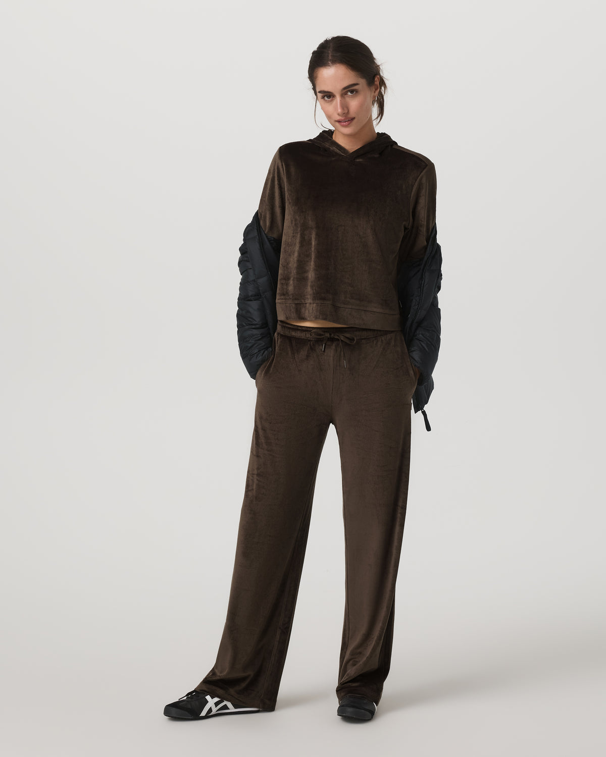 Haven Straight Leg Women's Dark Java Pull-On Pants - Vuori Clothing