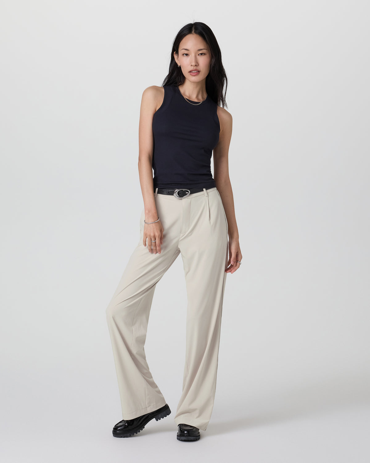 Villa Trouser-Long Mushroom Tailored Pants - Vuori Clothing